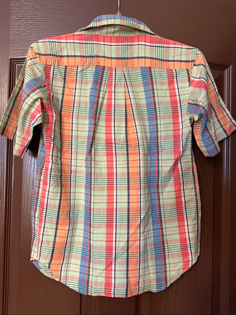 Ralph Lauren Short-Sleeve Plaid Button-Up Shirt - Pastel Multi - Picture 4 of 5